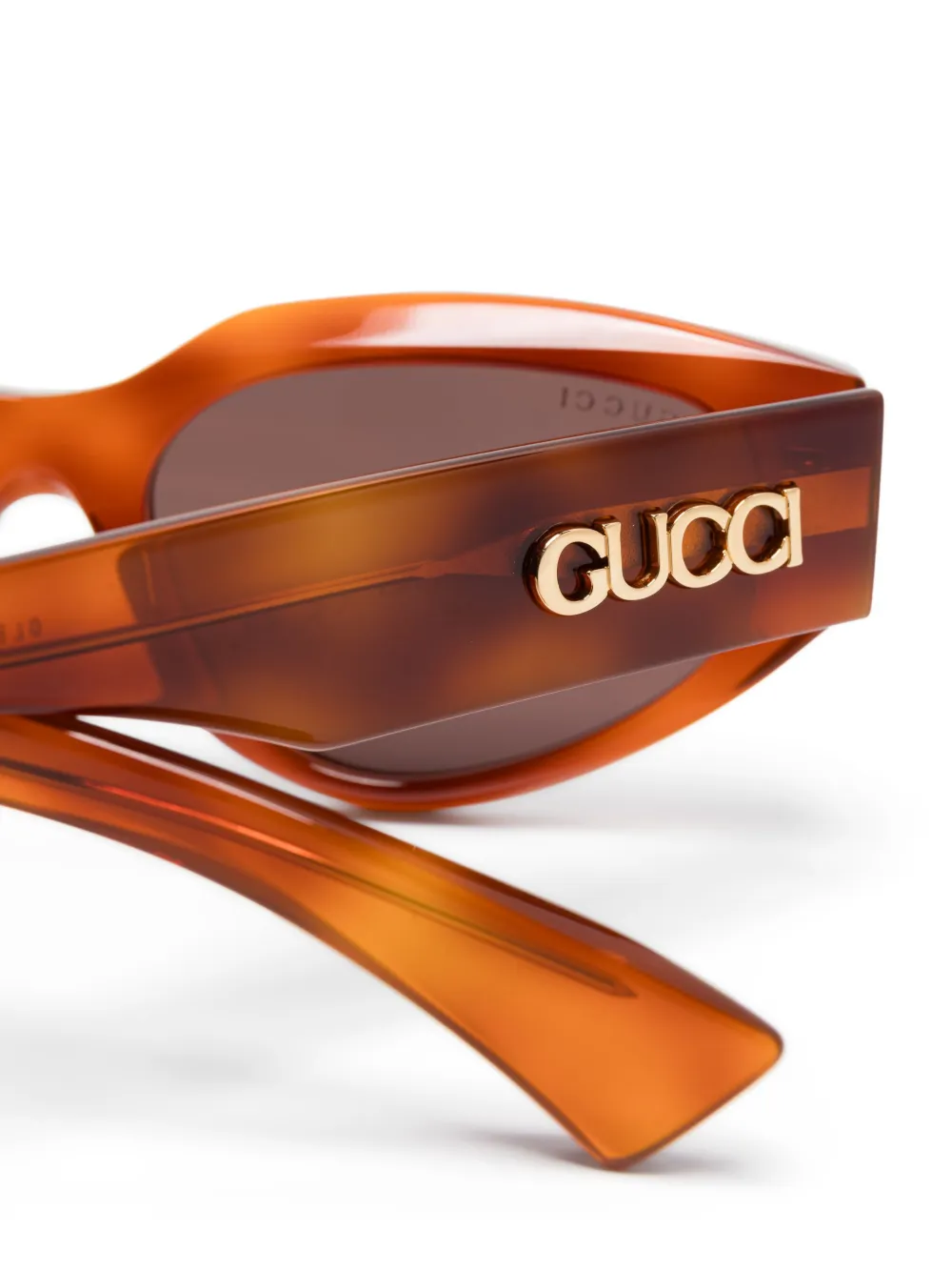 Gucci Eyewear Zonnebril met cat-eye montuur Bruin