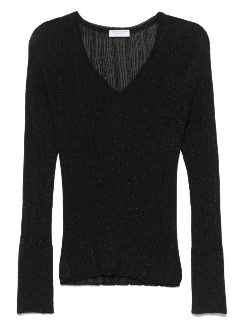 Majestic Filatures lurex-detail T-shirt 