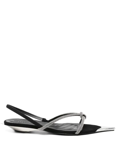 Mugler flats con colmillos 