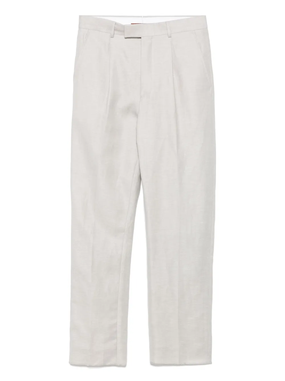 Zegna pleat-detail trousers | Grey | Image 1