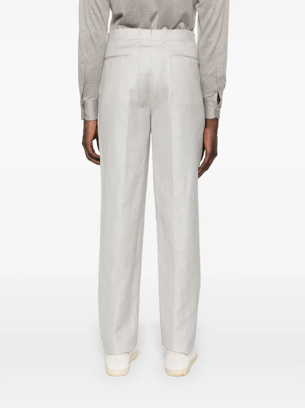 Zegna Broek met geplooid detail Grijs
