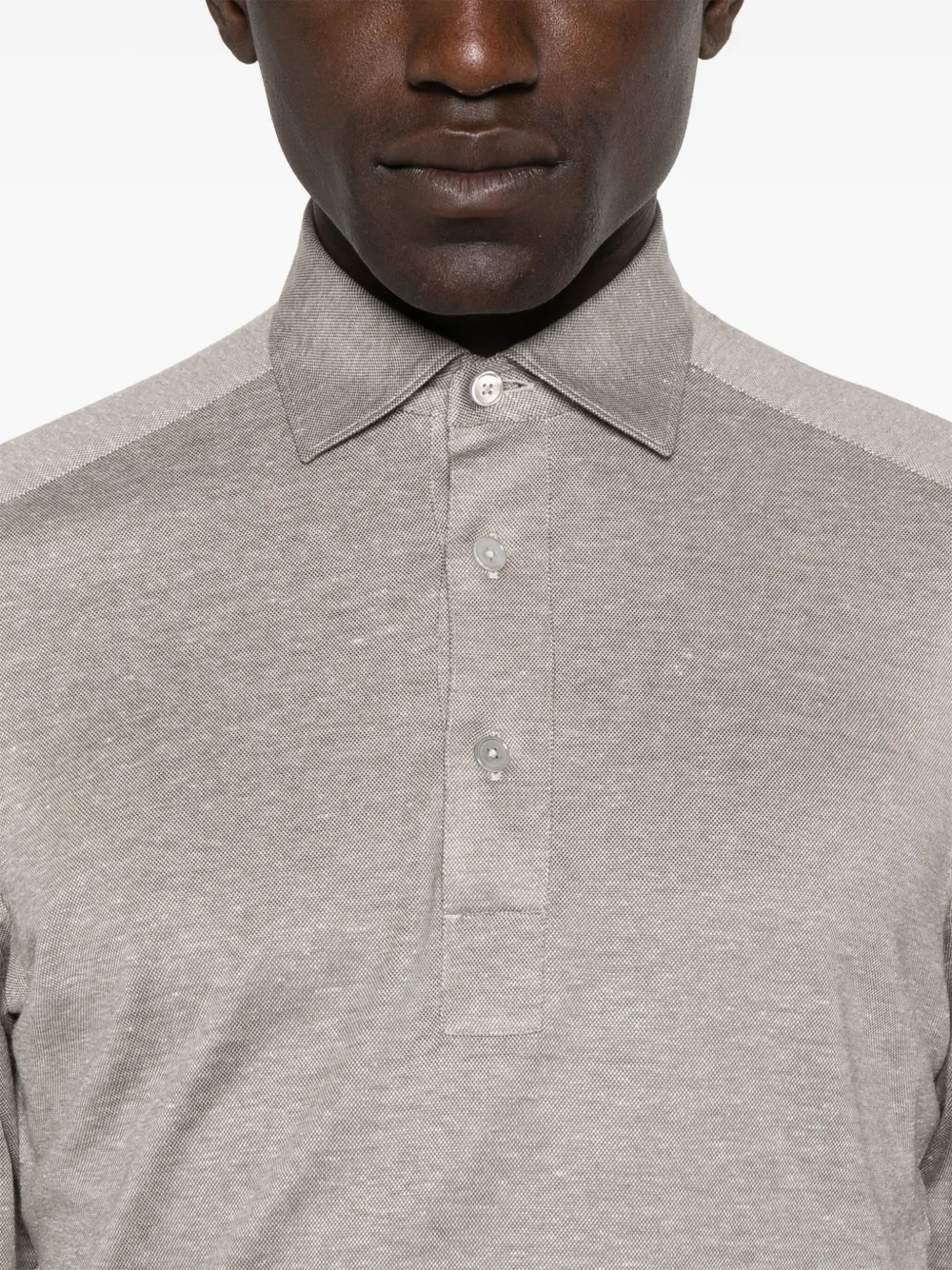 Zegna Meliertes Poloshirt | Kleidung | Image 4