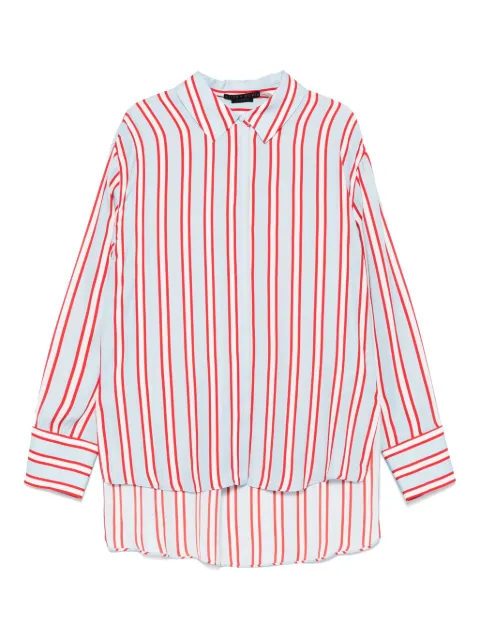 alice + olivia camisa con rayas estampadas
