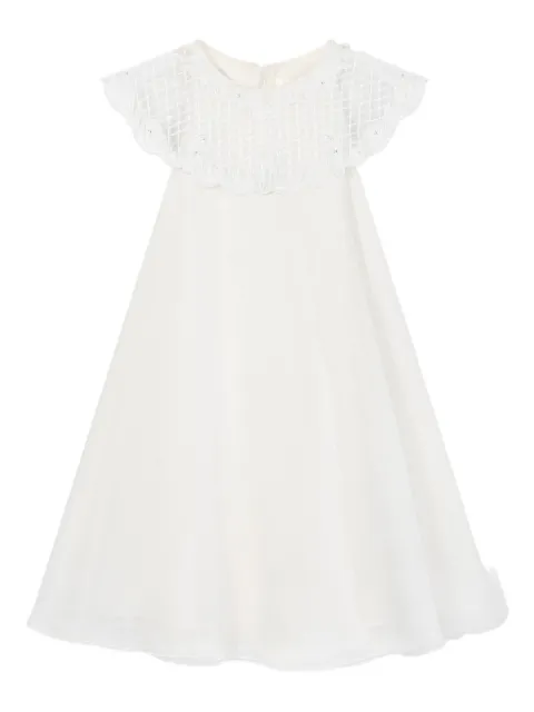 MAISON AVA embroidered-collar dress