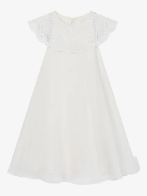 MAISON AVA embroidered-collar dress