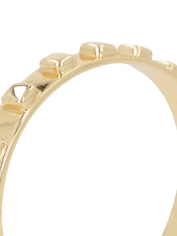 Federica Tosi Sophie Textured Cuff Bracelet | Gold | FARFETCH TW