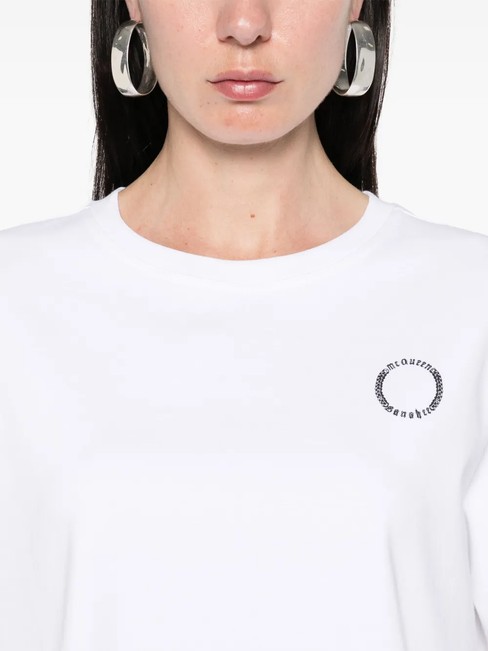 Alexander McQueen T-shirt met logoprint Wit
