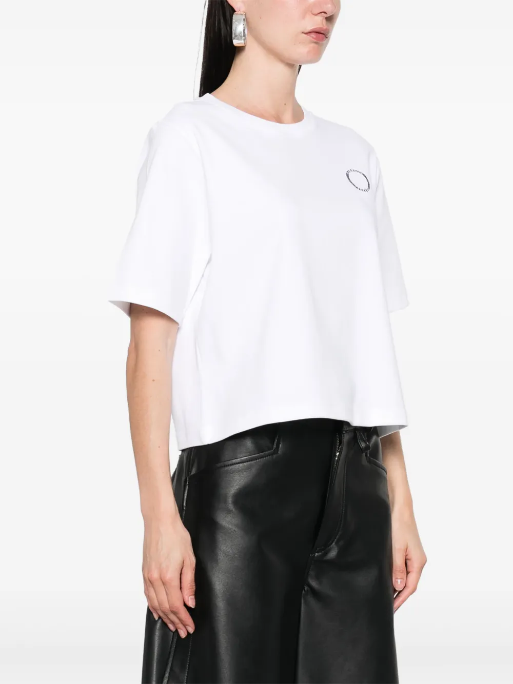 Alexander McQueen T-shirt met logoprint Wit