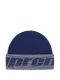 Supreme Reflective jacquard beanie hat - Blue