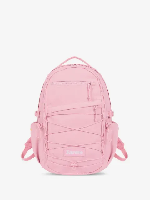 Supreme logo-patch backpack