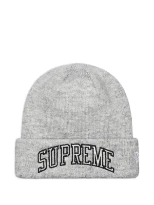 Supreme x New Era® Box ロゴ ビーニー | グレー | FARFETCH JP