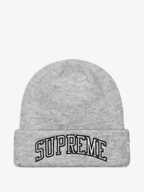 Supreme New Era Metallic Arc beanie hat