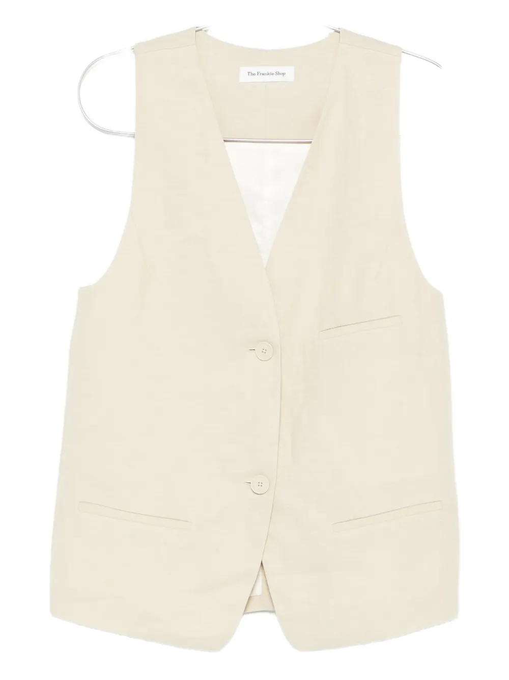 The Frankie Shop Melrose Waistcoat In Neutral