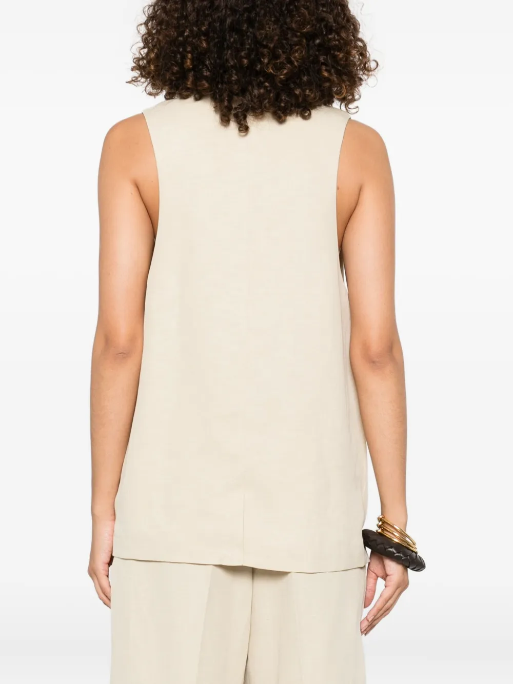 The Frankie Shop Melrose Waistcoat In Neutral