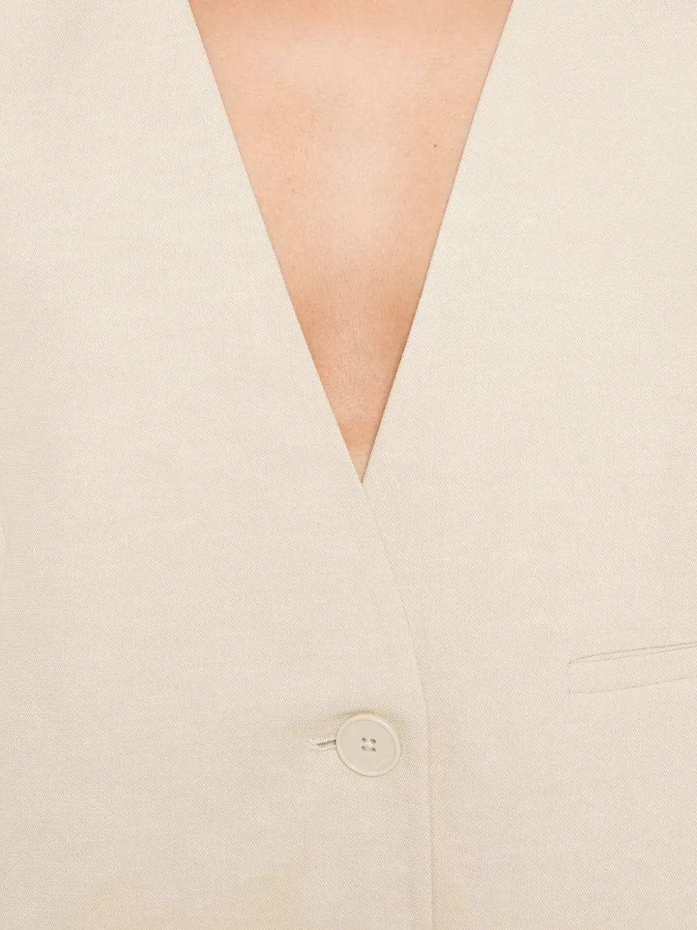The Frankie Shop Melrose Waistcoat In Neutral