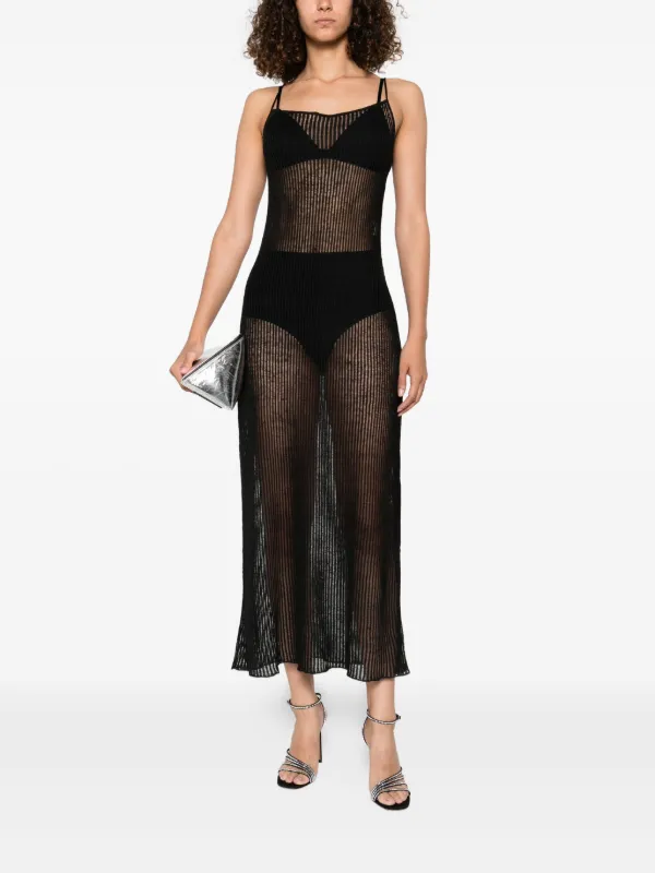 The Frankie Shop Sienna Midi Dress | Black | FARFETCH
