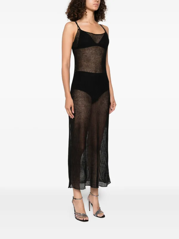 The Frankie Shop Sienna Midi Dress | Black | FARFETCH