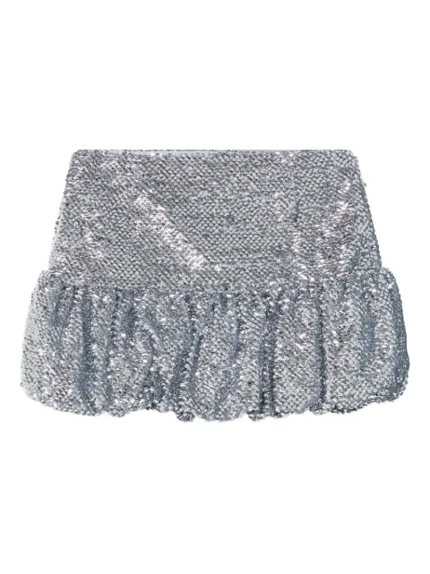 16Arlington sequinned bubble-hem mini skirt