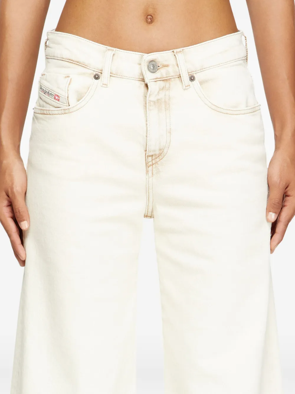 Diesel 1978 D-akemi 09m70 Flared Jeans In Neutral