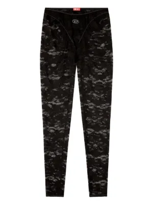 【関税&送料込】Diesel Leggings Con Logo Diesel Logo-waistband Leggings In Black | ModeSens