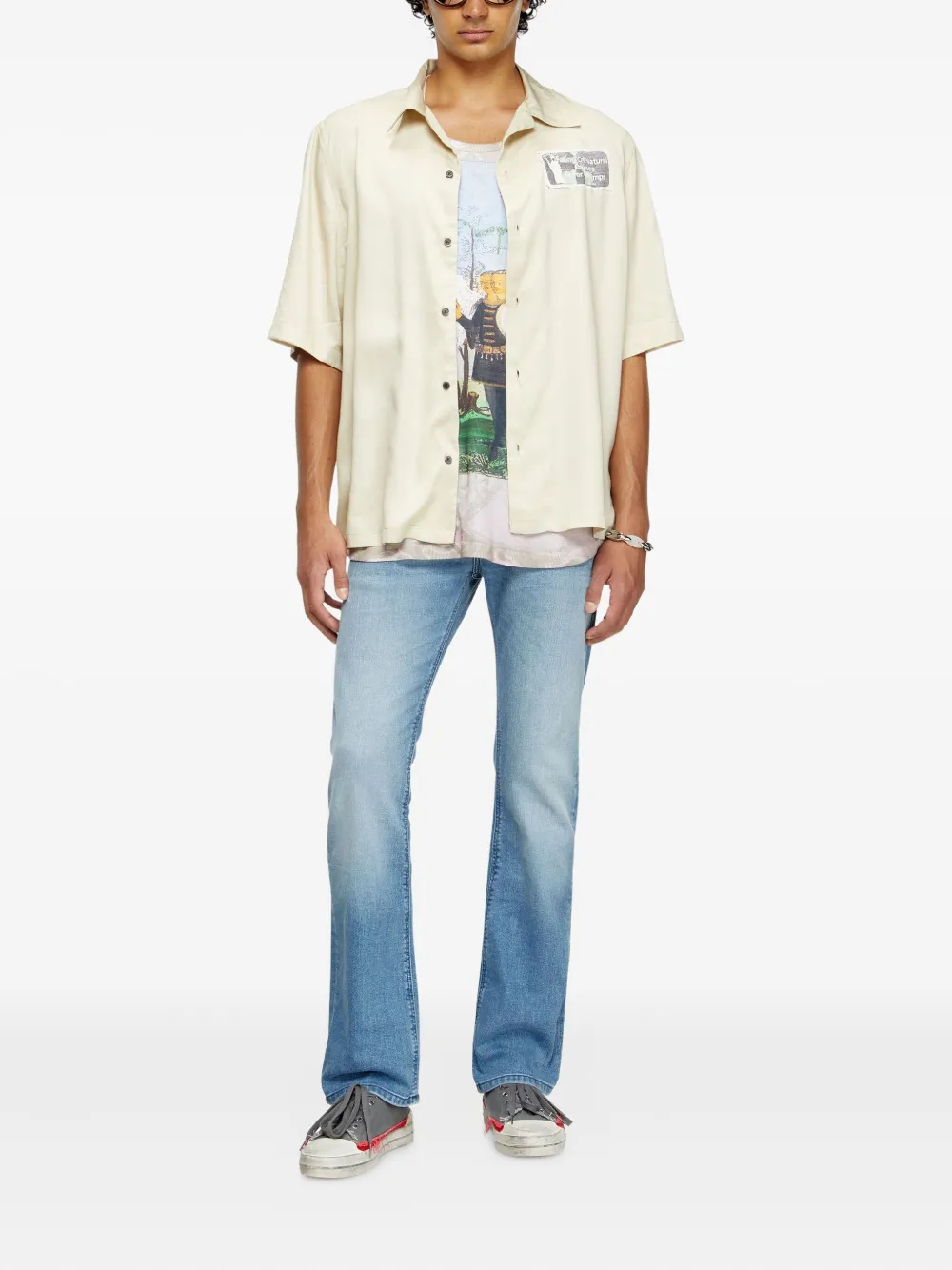 Diesel S-Brack-B-Epbr overhemd - Beige