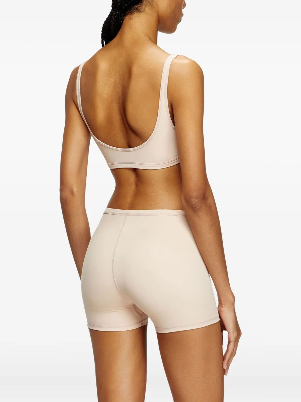 Diesel Shorts verfraaid met logo Beige