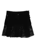 Judy Turner Floret crochet mini skirt - Black