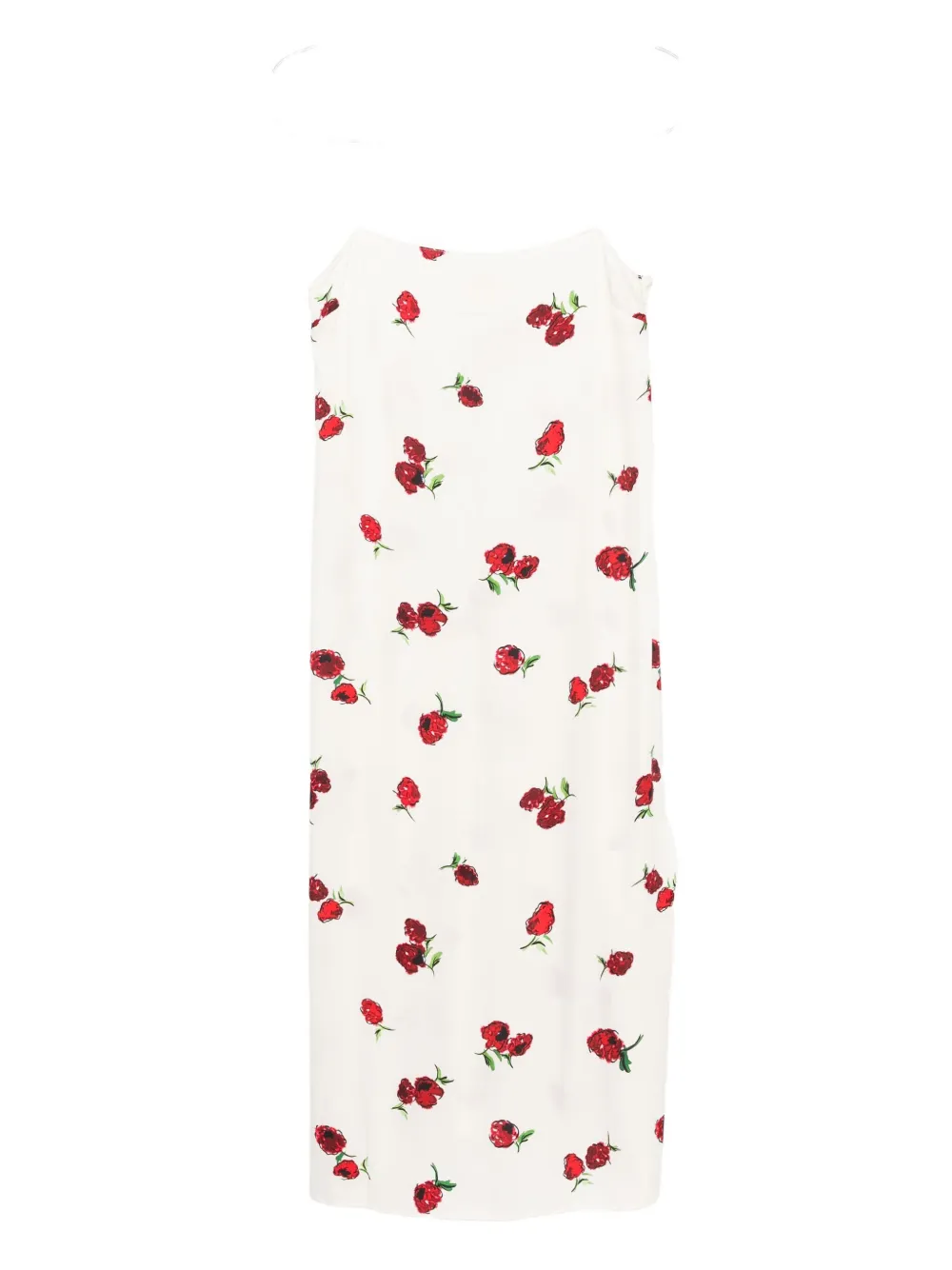 KHAITE floral-print dress Beige