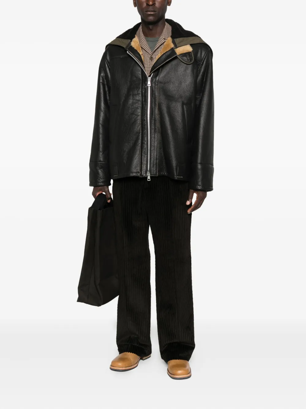 OUR LEGACY Blizzard hooded leather jacket | Leather Jackets | Image 2