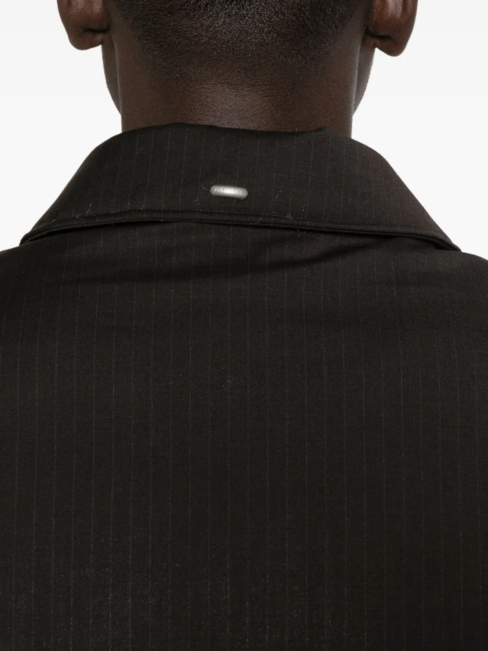 OUR LEGACY Churchill donsjack met krijtstreep Bruin