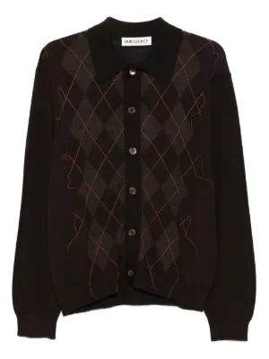 OUR LEGACY 23SS ニットシャツ カーディガン OUR LEGACY ニット カーディガン | ブラック | FARFETCH JP
