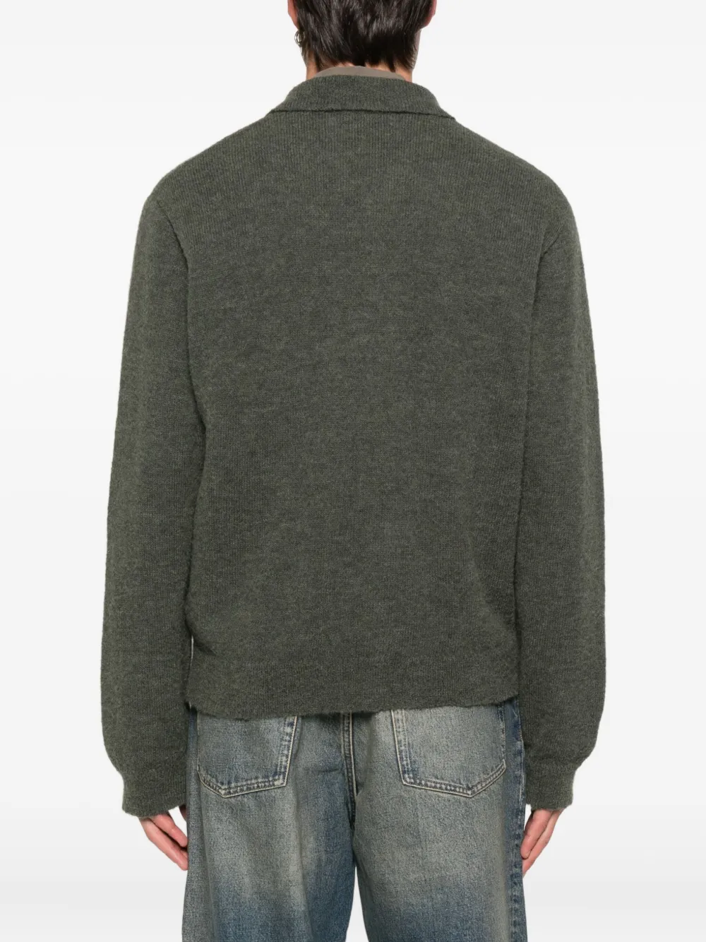 OUR LEGACY Vest van alpaca-wolmix Groen