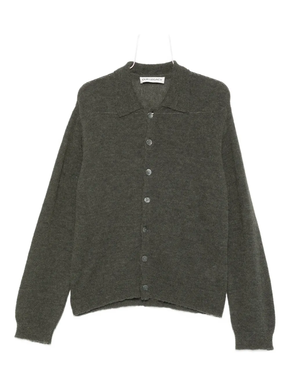 OUR LEGACY Vest van alpaca-wolmix Groen