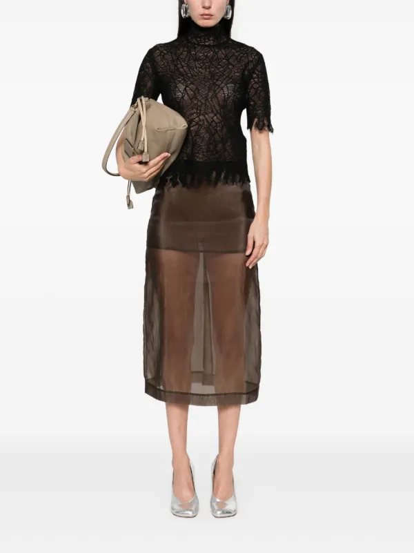 Alexander McQueen Lace T-shirt | Black | FARFETCH
