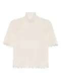 Alexander McQueen lace blouse - Neutrals