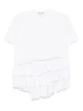 Comme Des Garçons Comme Des Garçons asymmetric ruffled T-shirt - White