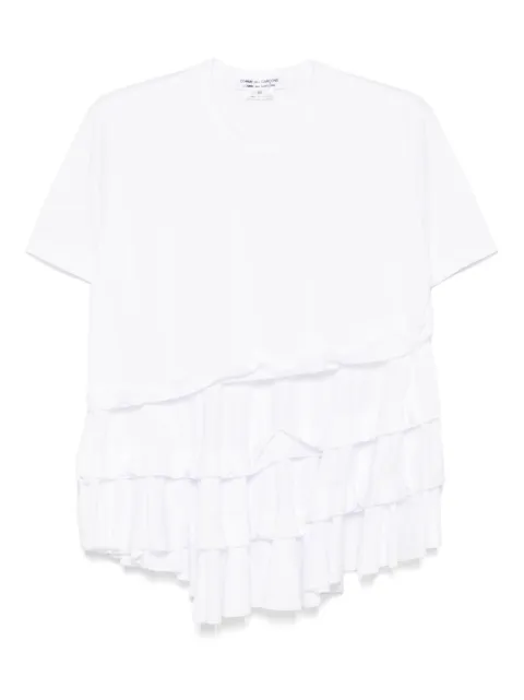 Comme Des Garçons Comme Des Garçons asymmetric ruffled T-shirt