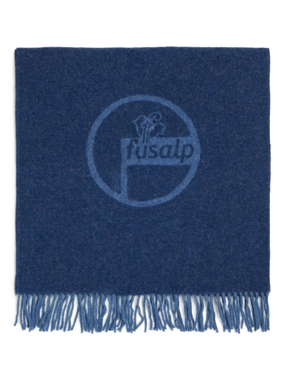 Fusalp logo-jacquard scarf | Blue | Image 1