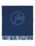 Fusalp logo-jacquard scarf - Blue