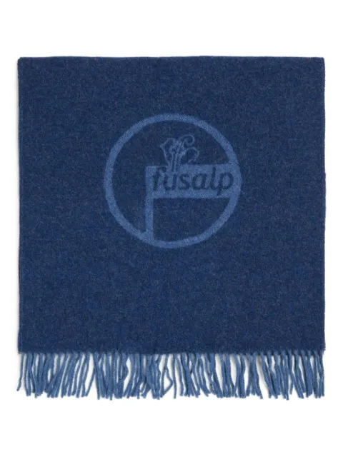 Fusalp mascada con logo en jacquard
