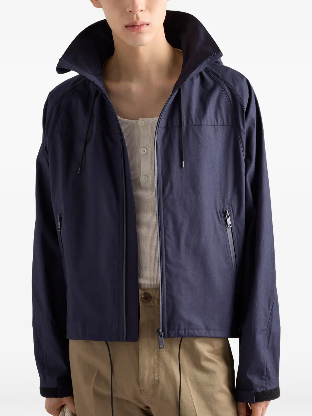 Prada Katoenen jack Blauw
