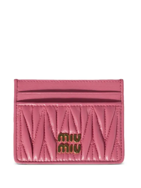 Miu Miu matelassé cardholder