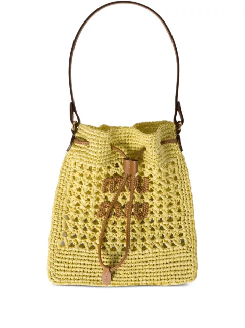 Miu Miu bolsa bucket de crochet mini