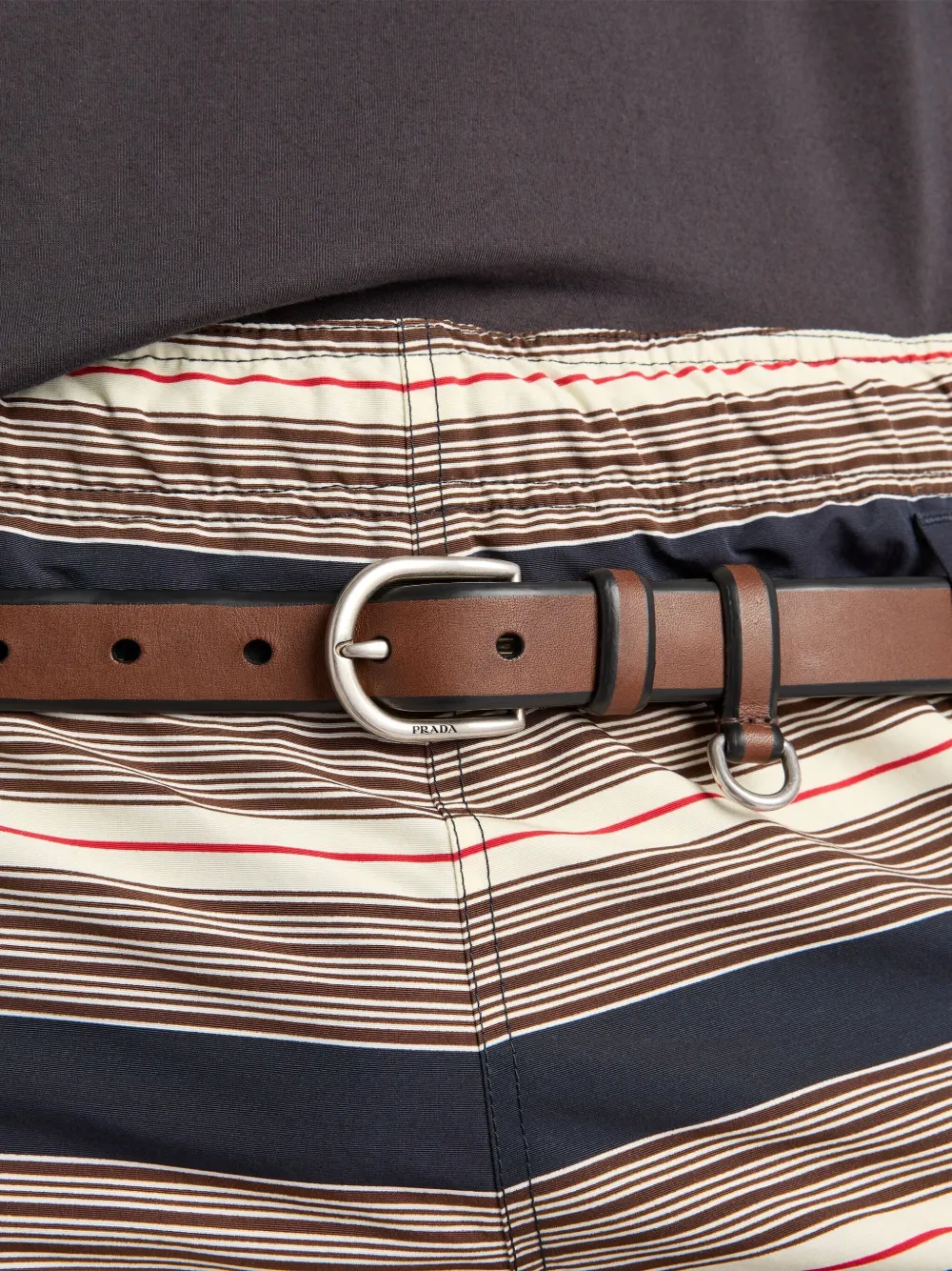 Prada Riem met touwdetail Bruin