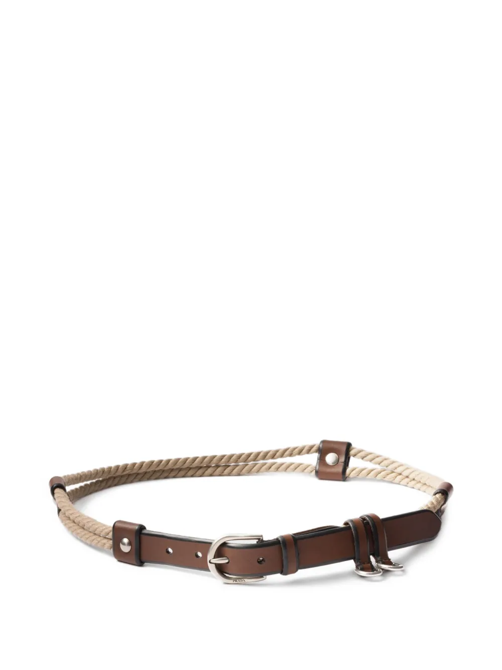 Prada Riem met touwdetail Bruin
