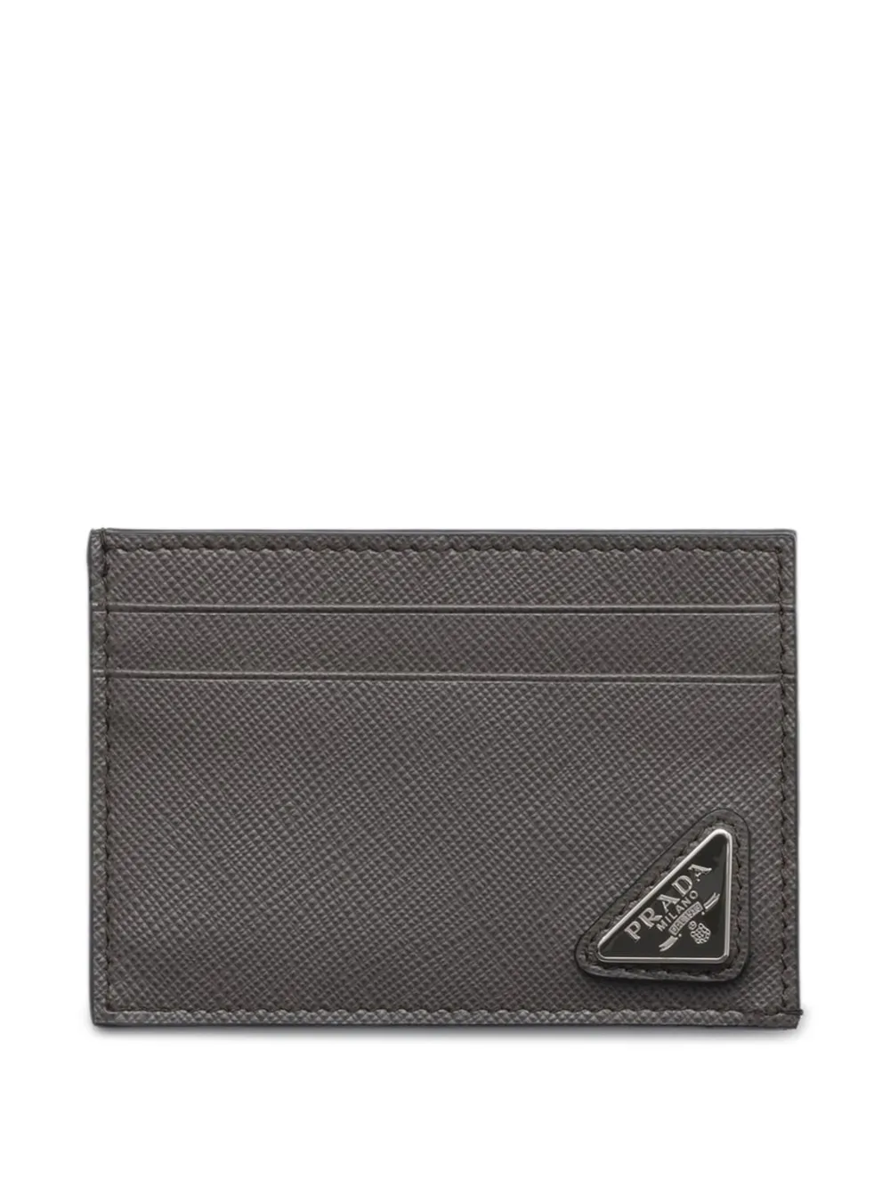 Prada Saffiano leren portemonnee Grijs