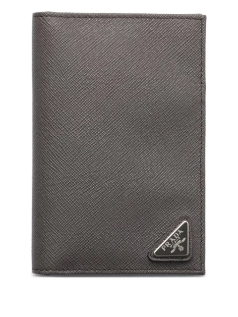 Prada étui à passeport en cuir saffiano