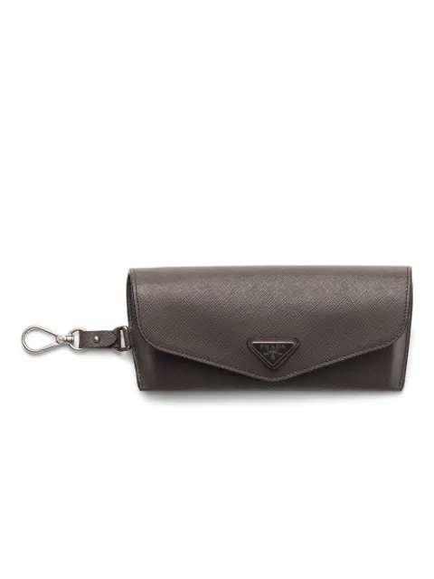 Prada étui pour lunettes en cuir Saffiano