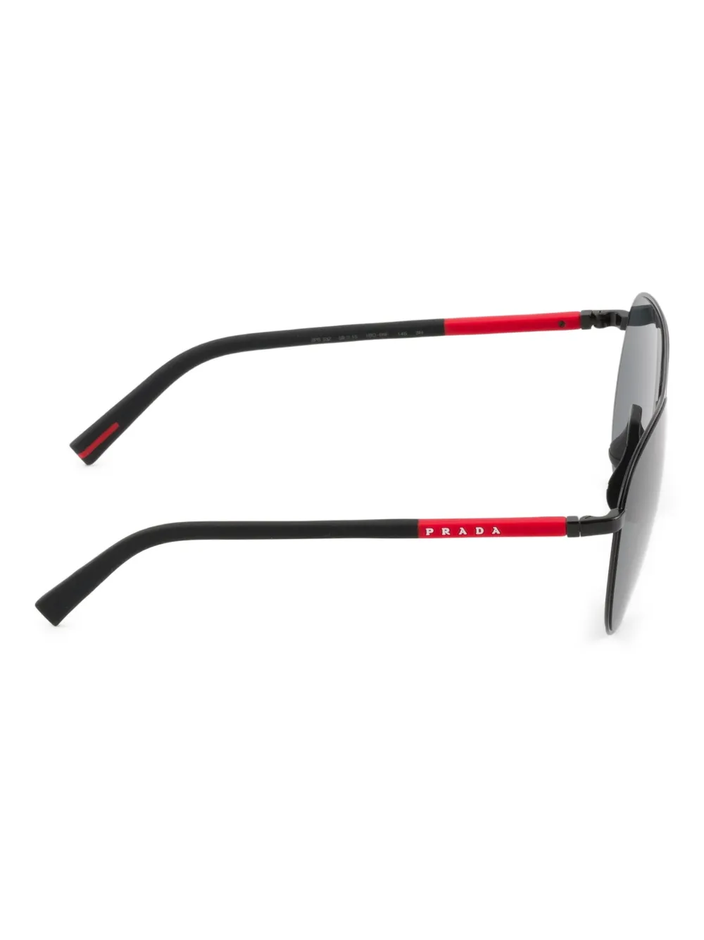 Prada Eyewear Linea Rossa zonnebril Zwart