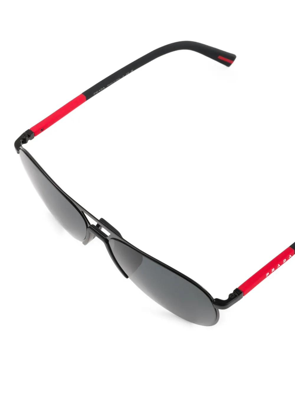 Prada Eyewear Linea Rossa zonnebril Zwart